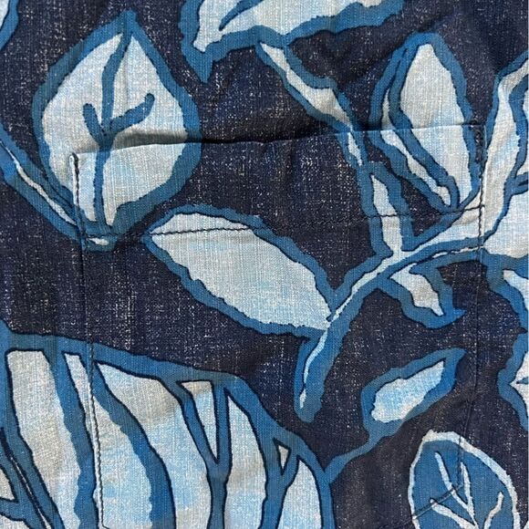 Tommy Bahama Mens Camp Shirt Button Up Beach Hawaiian Floral Silk Blue Size XL - Picture 9 of 12